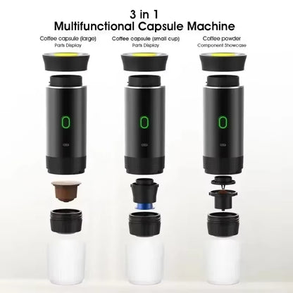20Bar Portable Coffee Machine Espresso Machine Wireless Espresso Coffee Maker for Capsule Coffee Powder Camping Coffee Maker