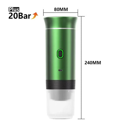 20Bar Portable Coffee Machine Espresso Machine Wireless Espresso Coffee Maker for Capsule Coffee Powder Camping Coffee Maker