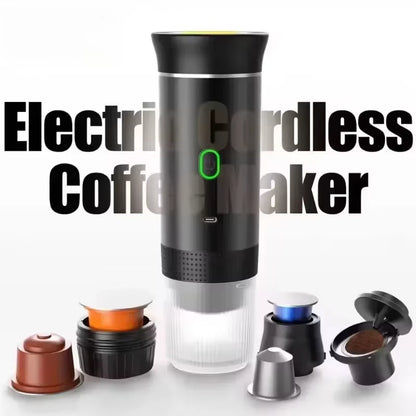 20Bar Portable Coffee Machine Espresso Machine Wireless Espresso Coffee Maker for Capsule Coffee Powder Camping Coffee Maker
